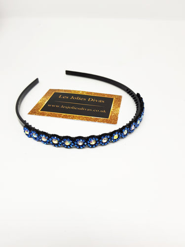 blue embellished headband