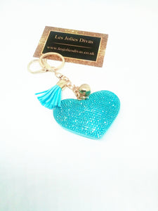 ladies heart shaped keychain