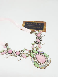 pink statement necklace