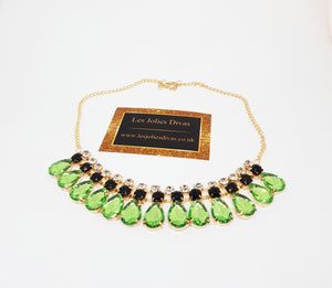 green statement necklace for ladies