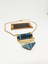 Load image into Gallery viewer, blue and gold statement jewellery for women