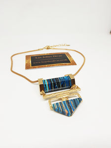 blue and gold statement jewellery for women