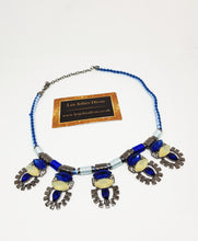 Load image into Gallery viewer, Blue choker necklace for women