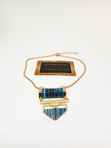 Ladies blue statement necklace