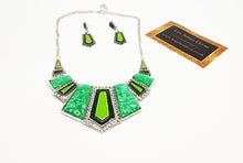 Load image into Gallery viewer, ANITA Necklace set in green