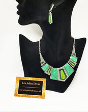 Load image into Gallery viewer, ANITA Necklace set in green