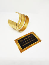 Load image into Gallery viewer, gold open cuff bangle