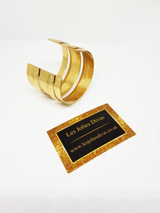 gold open cuff bangle