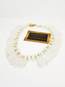 white collar necklace