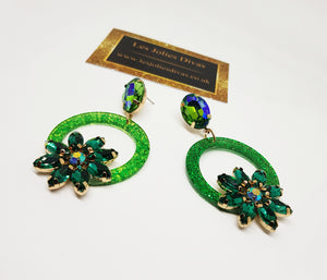 Ladies big statement earrings