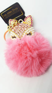 ladies pink keyring