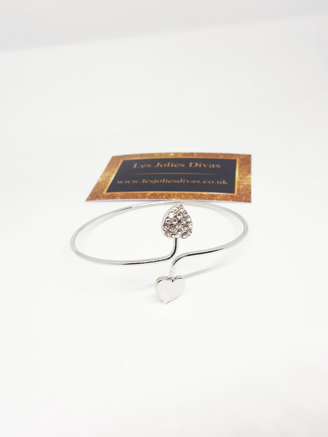 silver heart bracelet