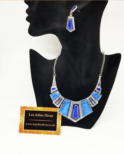 ANITA Necklace set in blue